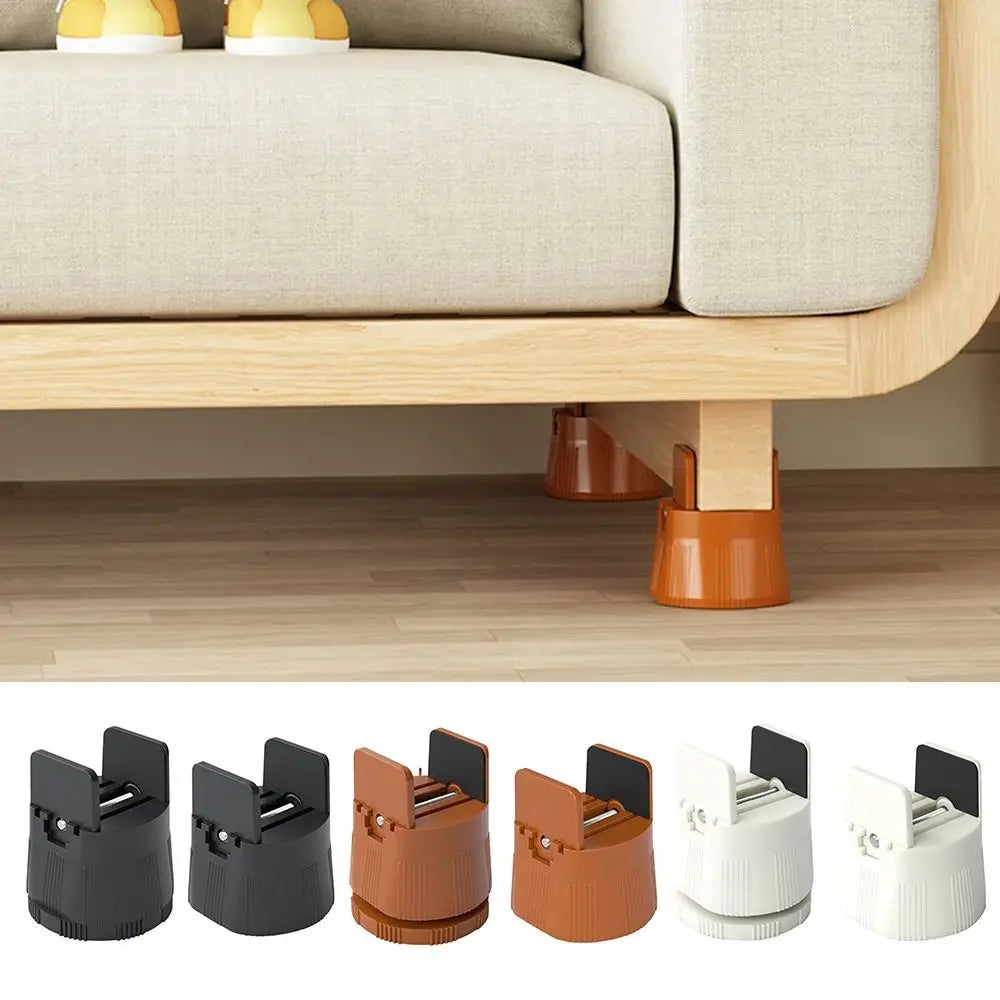 Non-Slip Furniture Risers & Shock-Absorbing Mats – Adjustable