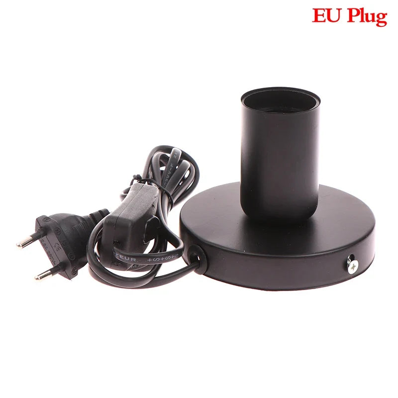 Retro E27 Metal Desktop Lamp Base – Bar, Café & Home Décor