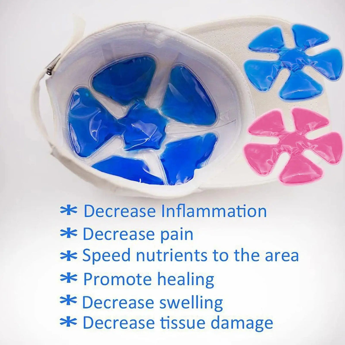 Gel Ice Pack Cooling Pad for Helmets & Hats | Reusable