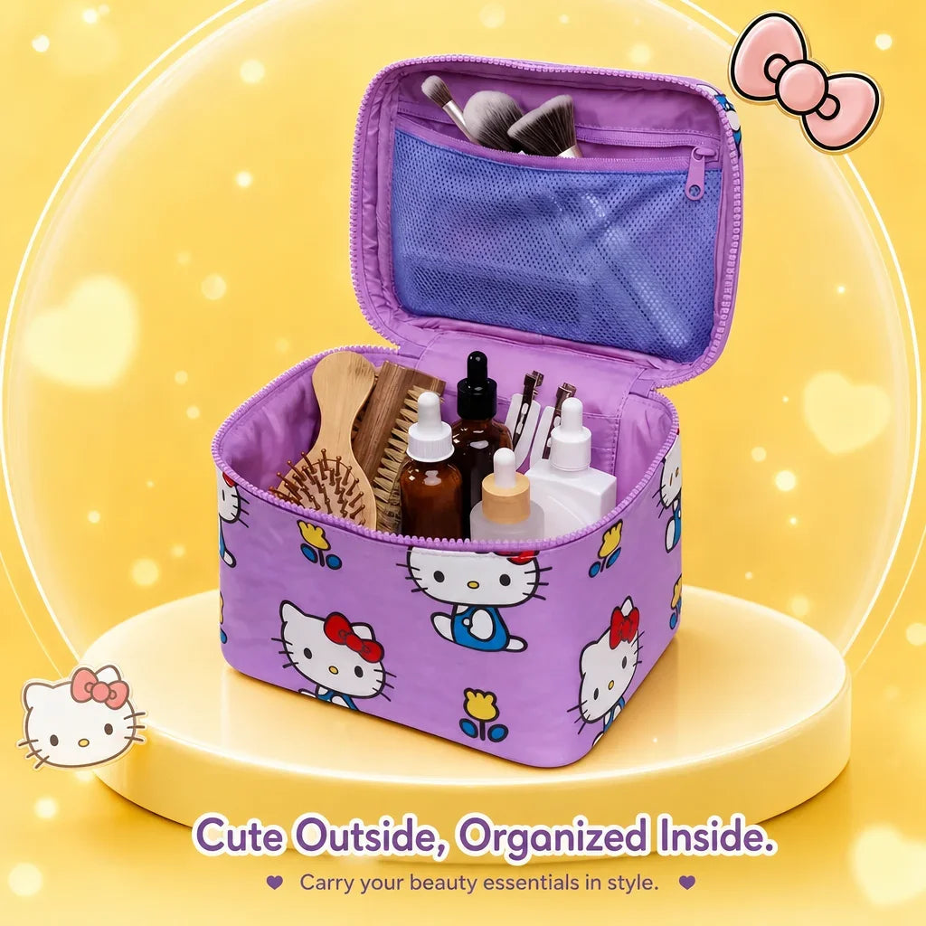 Sanrio Hello Kitty Kawaii Large Capacity Beauty Storage Bag