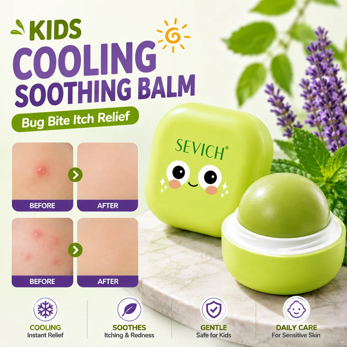 SEVICH Kids Cooling Soothing Balm 6g – Mosquito Bite Skin Care
