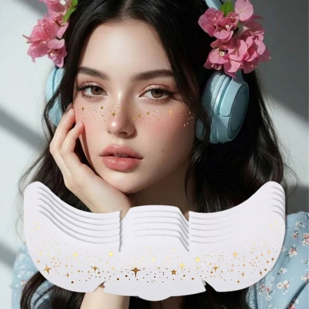 Metallic Fake Freckles Temporary Face Stickers – 6 Pack
