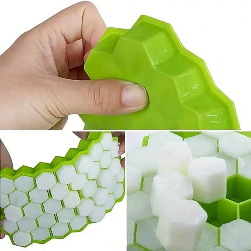 Honeycomb 37-Cube Ice Tray DIY Ice Mold – Nixie