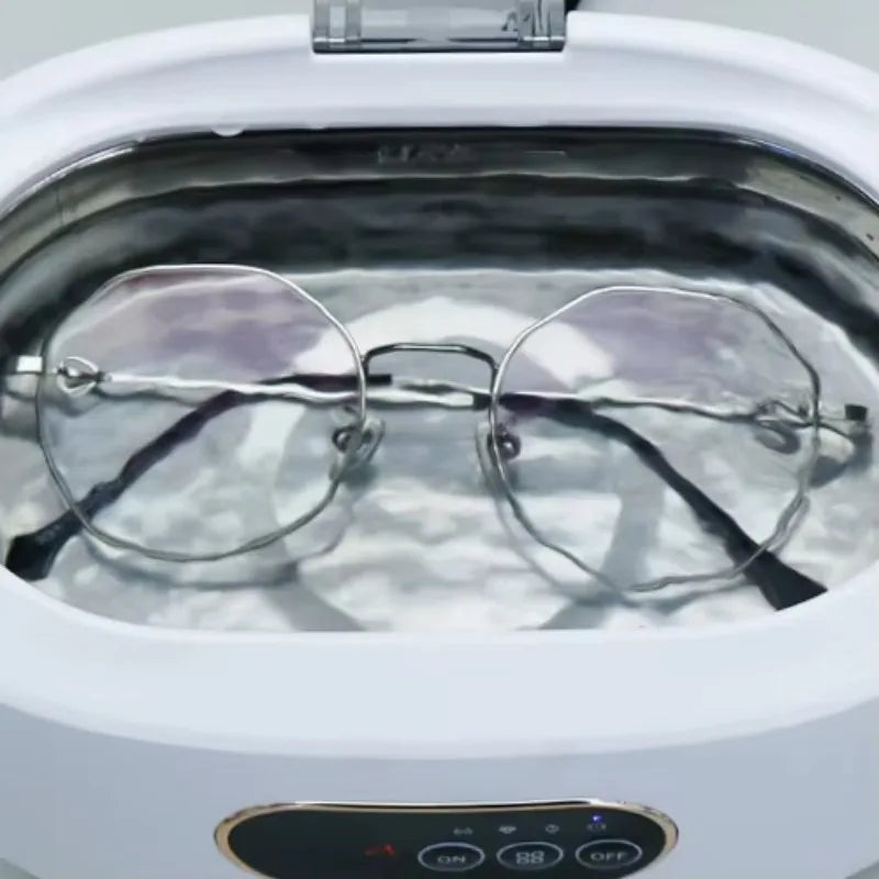 Ultrasonic Cleaner 0.66L Stainless Steel 46kHz Digital Timer