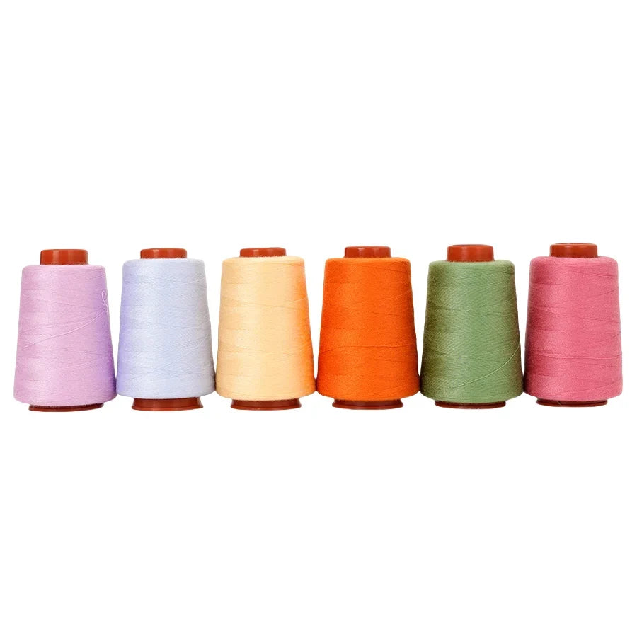 6 Rolls 402 Polyester Cone Thread 800 Yds – Heavy Duty