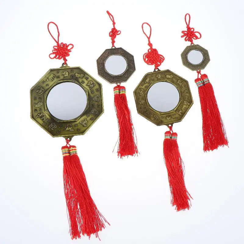 Feng Shui Bagua Mirror Yin Yang Zodiac Lucky Charm Decor