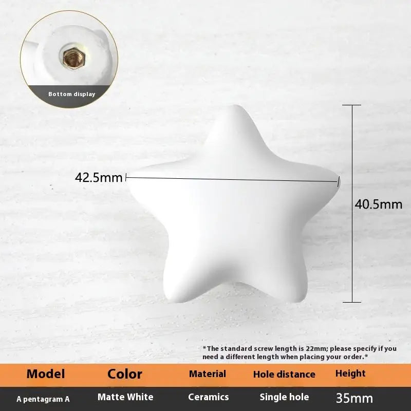 Nordic Ceramic Macaron Kids Cabinet Knobs & Drawer Handles