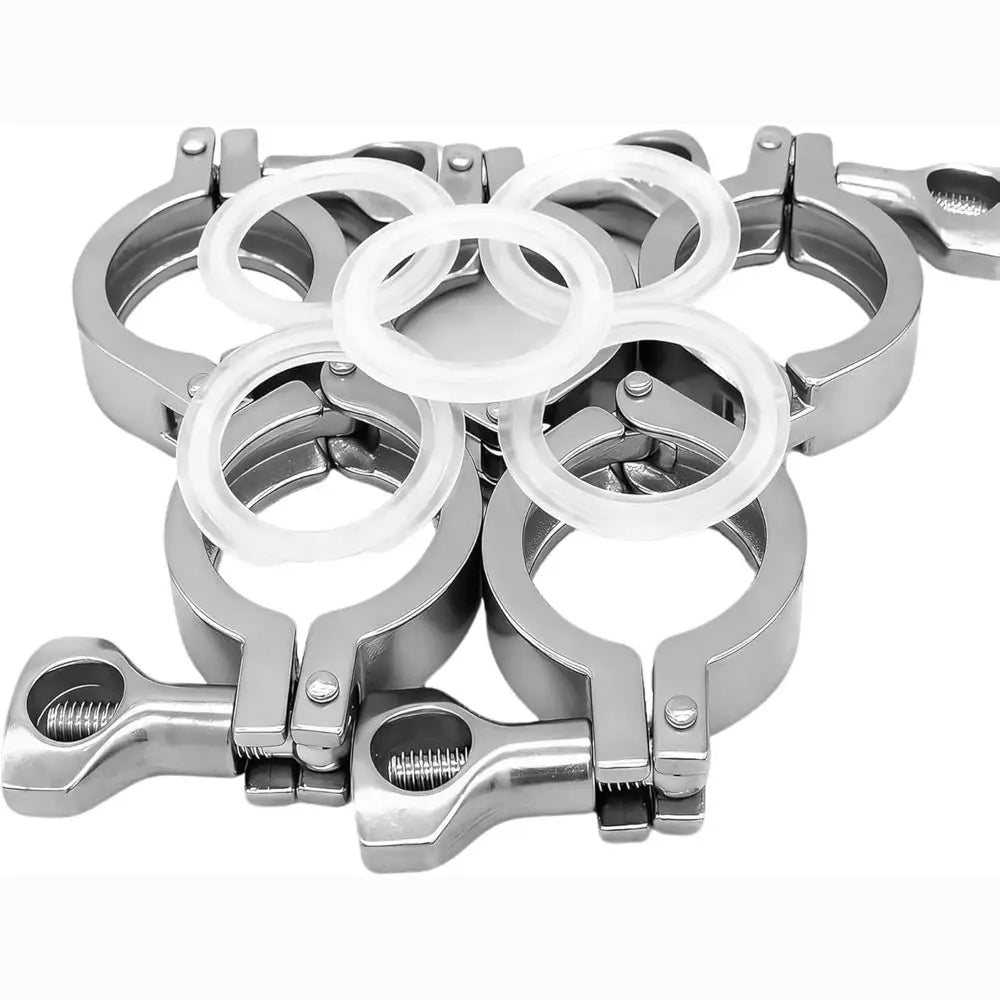 SS304 Stainless Steel Tri Clamp Fitting with Silicone Gasket