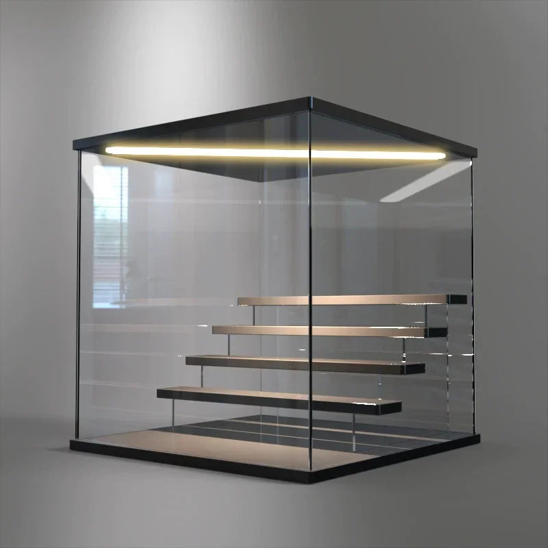 3/5 Layer LED Acrylic Display Case for Figures & Collectibles