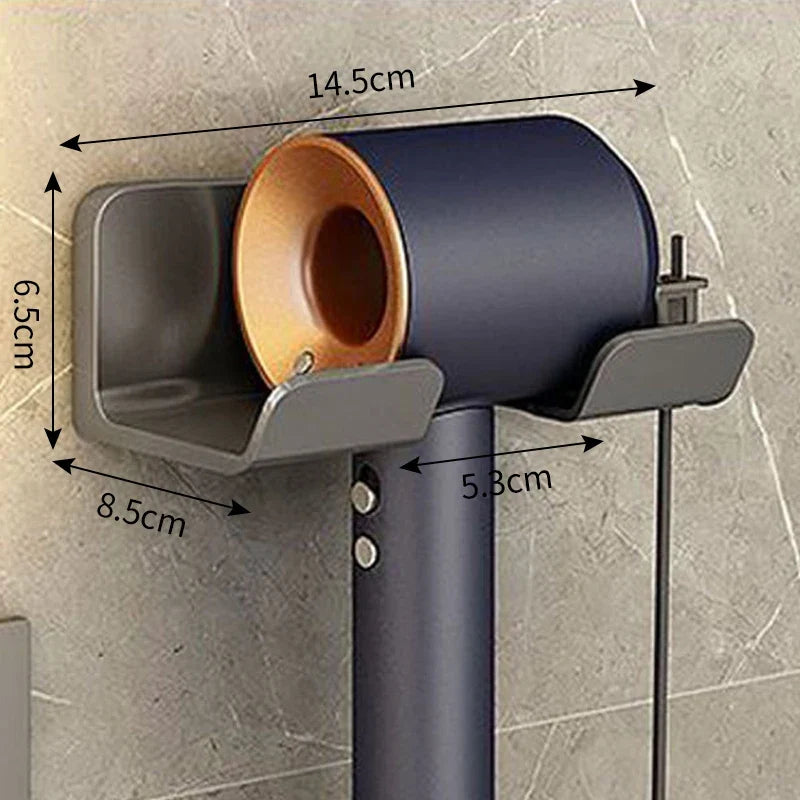Wall Mounted Hair Dryer Holder – Bathroom Organizer