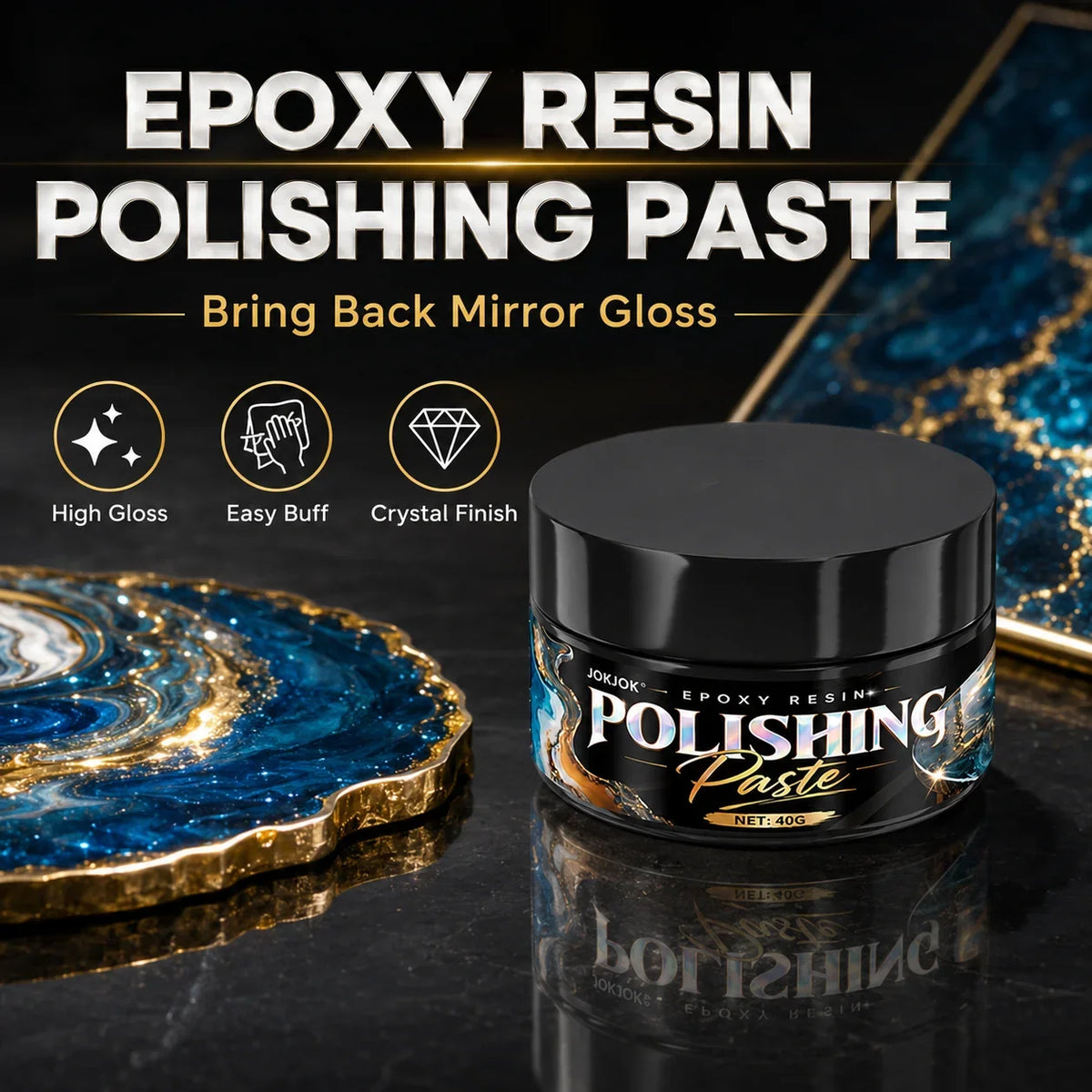Epoxy Resin Polishing Kit – Scratch Compound & Luster Cream