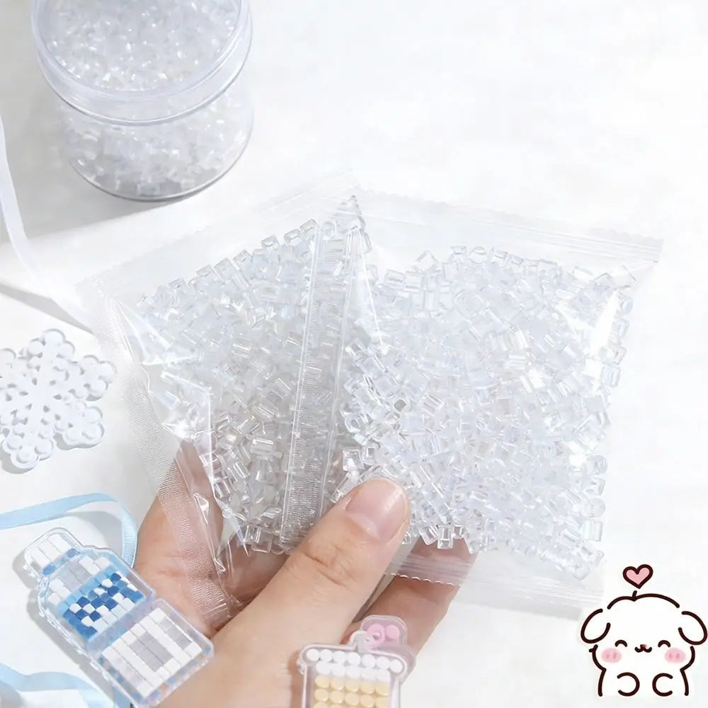 Transparent DIY Perler Beads 2.6mm – 1000pcs Glass-Color Fuse Beads