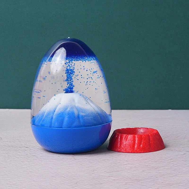 Volcanic Eruption Acrylic Liquid Hourglass Timer Ornament