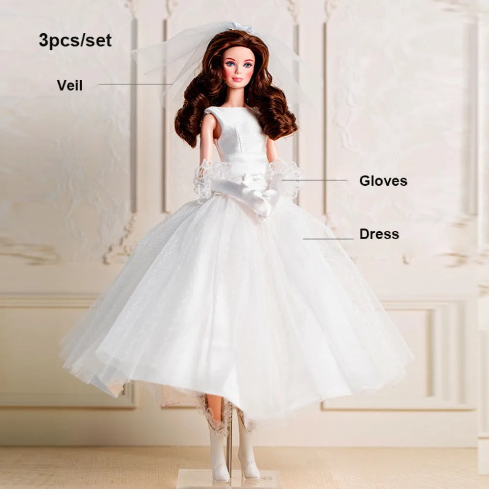 Supermodel Doll Clothes Set with Shoes – 10 Styles, 30–32cm