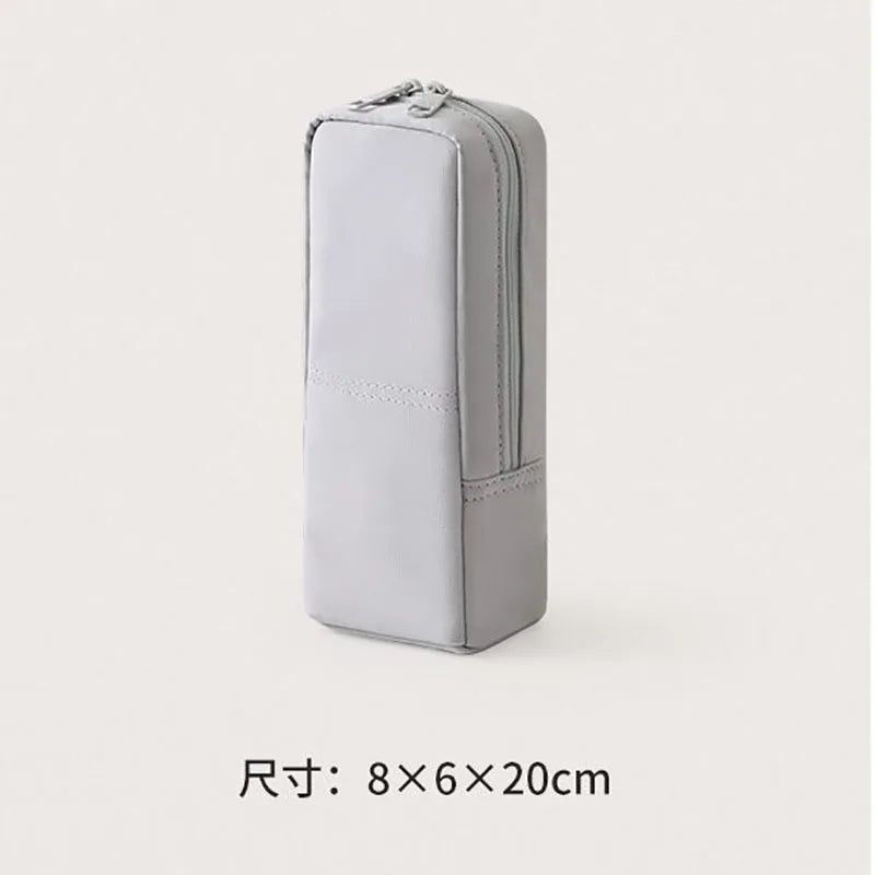 Foldable Standing Makeup Brush Case | Elastic Bands & Mesh Pocket