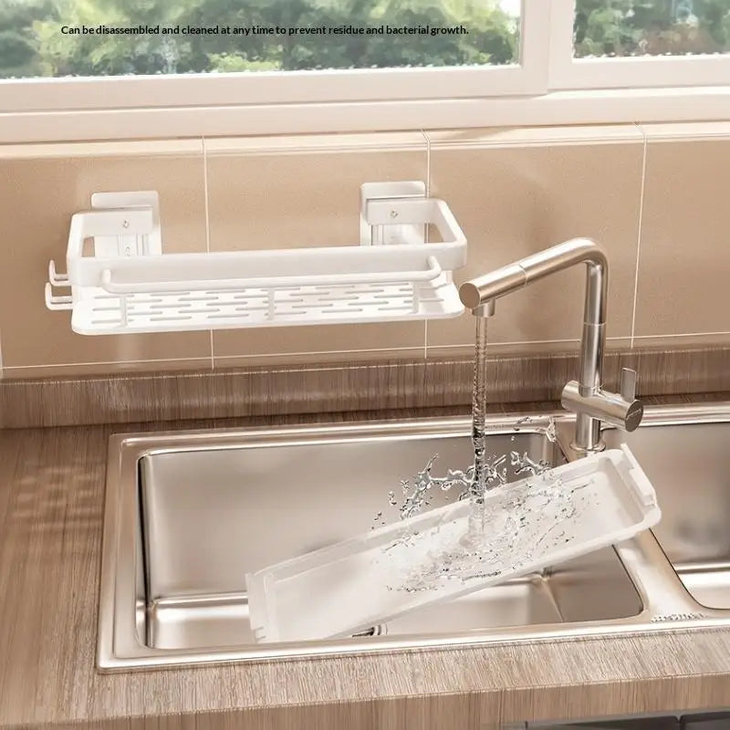 Wall-Mounted Aluminum Kitchen Rack | Rust-Resistant Storage