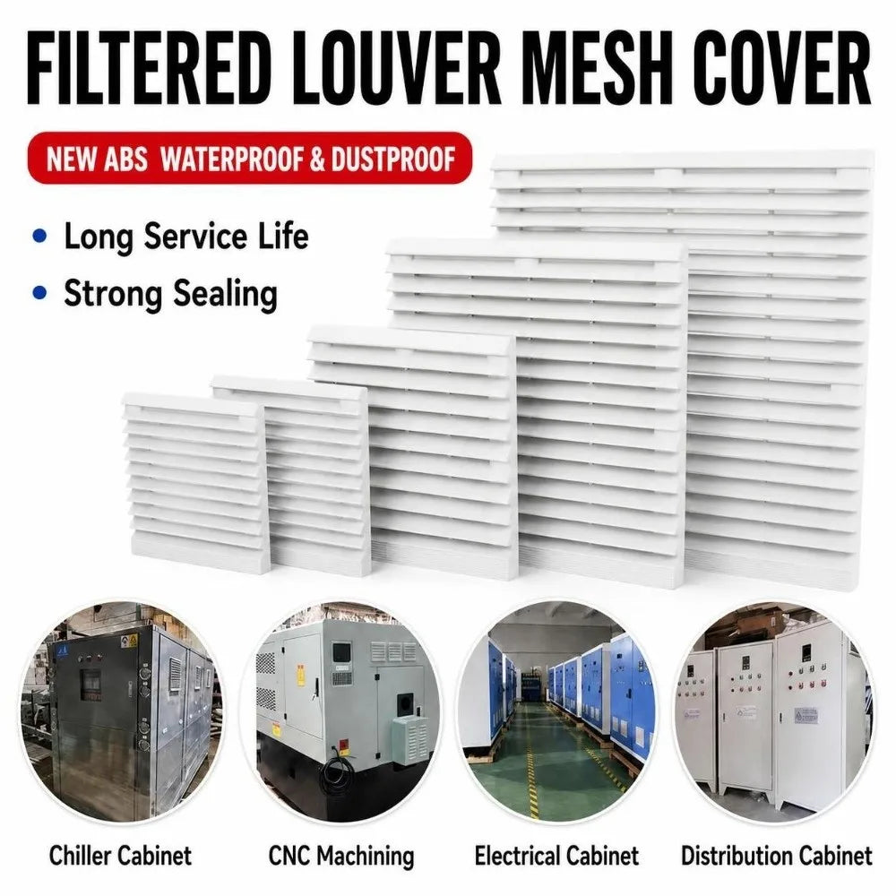 ABS Vent Grille Dustproof Waterproof Louver Fan Cover