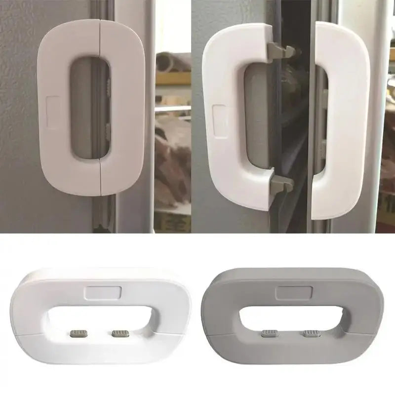 Toddler Safety Fridge Lock – No-Drill Adhesive Cabinet Latch