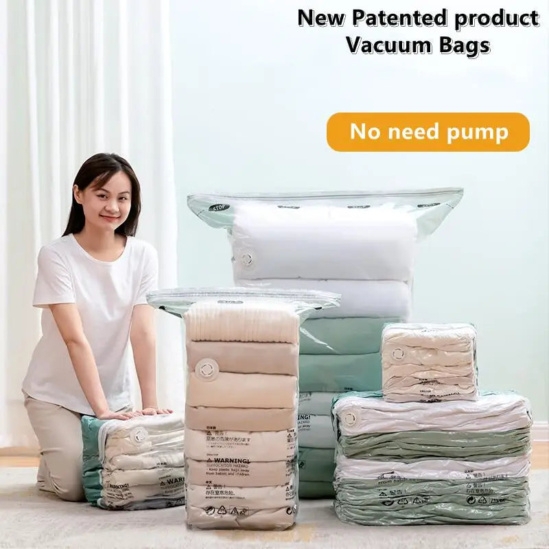 Extra Large No-Pump Vacuum Storage Bags | Clothes & Bedding