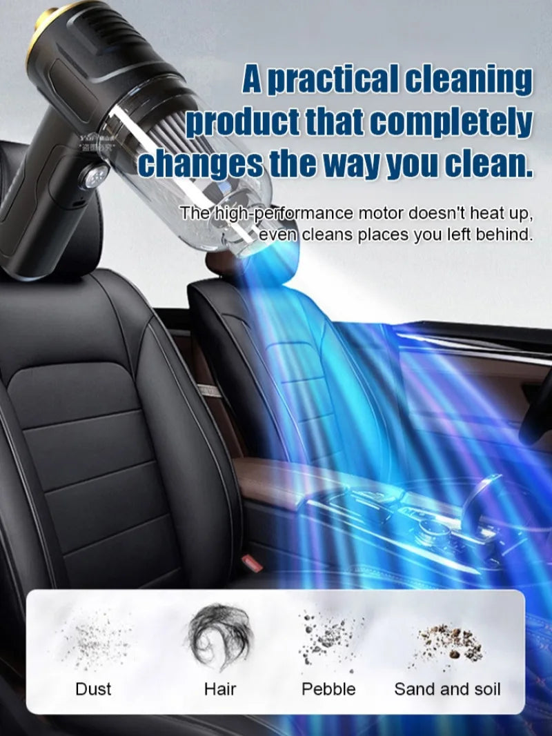 Portable Wireless Handheld Vacuum – USB Rechargeable Mini Cleaner