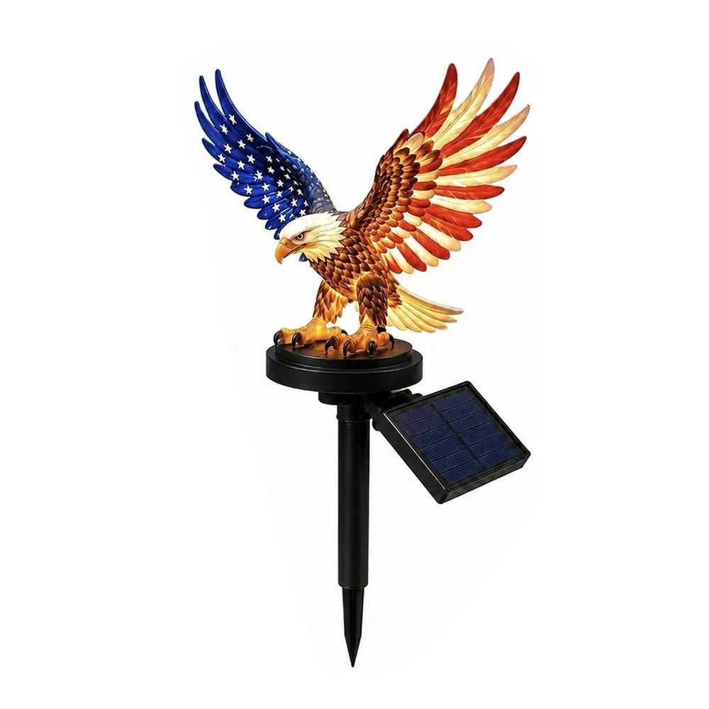 Solar LED Eagle Garden Stake Light – Patriotic Outdoor Decor
