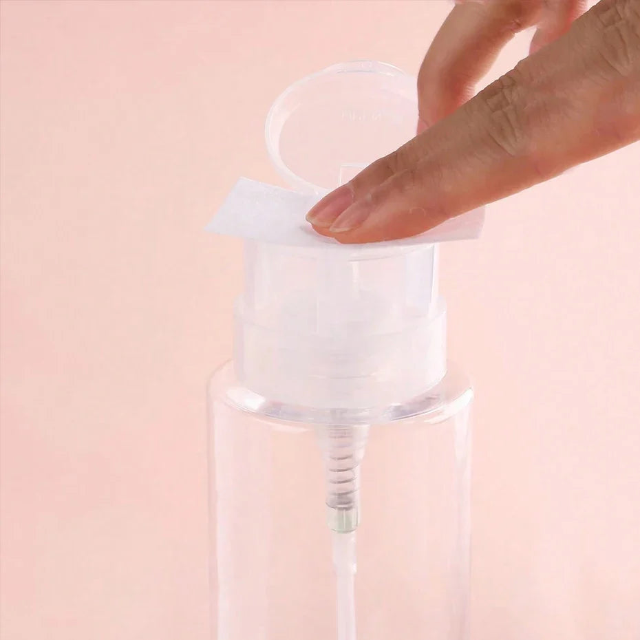 200ml Refillable Nail Polish Remover Pump Dispenser Bottle