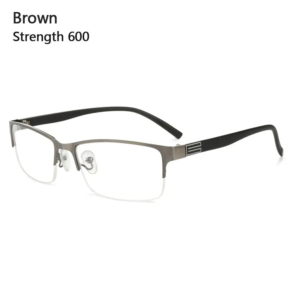 KLASSNUM Men Square Frame Myopia Glasses | -1.00 to -6.00