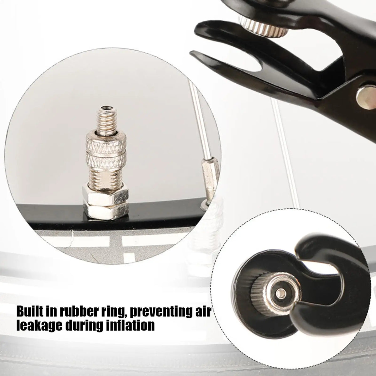 Tire Inflator Air Chuck – Multi-Use Bike Pump Nozzle Adapter