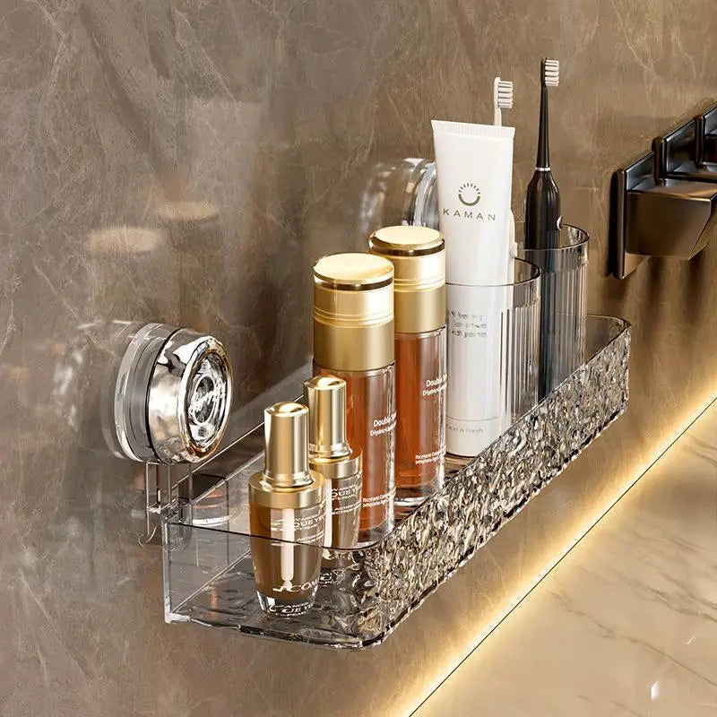 Suction Cup Shower Shelf – No-Drill Caddy, 1 or 2 Pcs