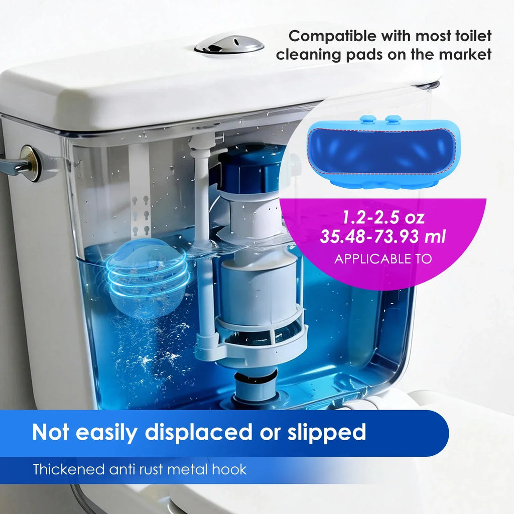 2-Pack Adjustable Toilet Tank Tablet Holder – Metal Bracket