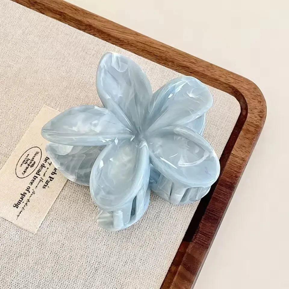 Korean Hawaiian Gradient Flower Hair Claw Clip for Women