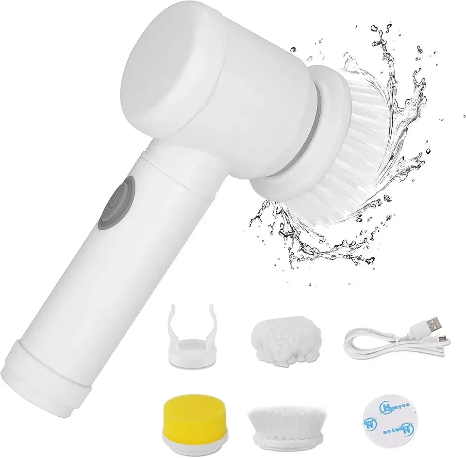 3-Head Cordless Electric Spin Scrubber | Kitchen & Bathroom