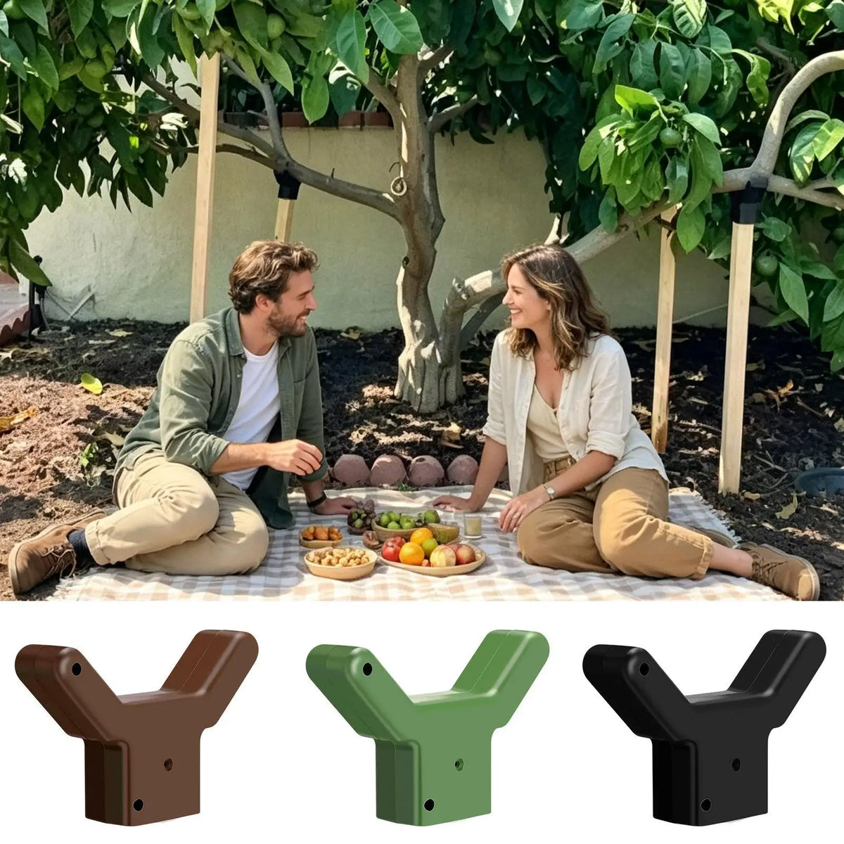 Heavy Duty U-Shape Tree Branch Support Brace for Garden & Orchard