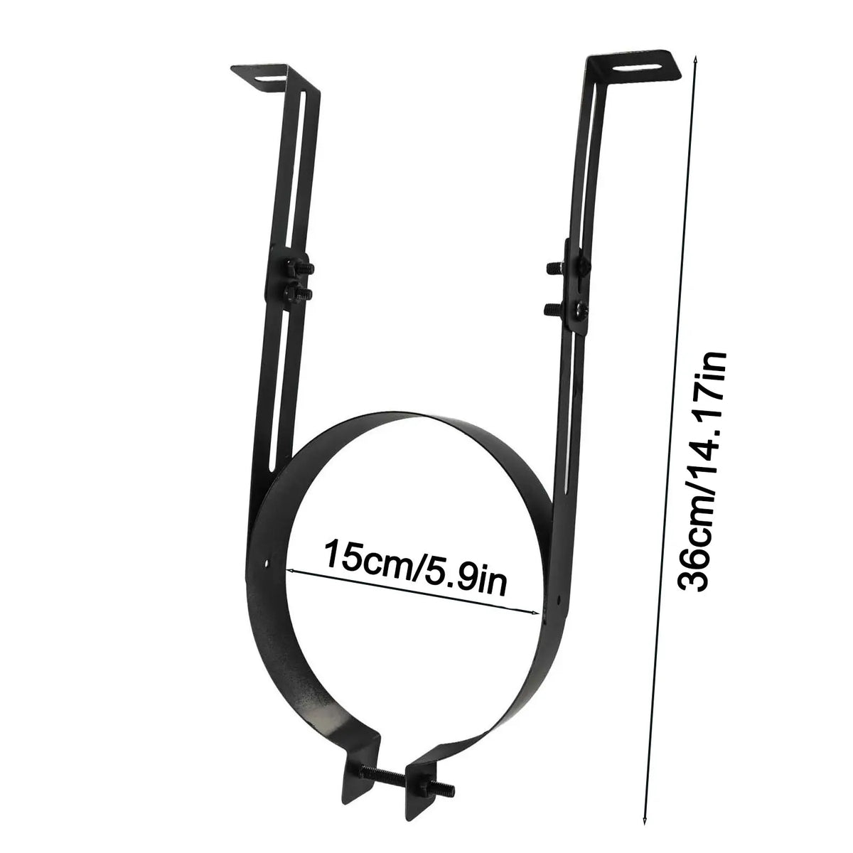 Adjustable Stainless Steel Chimney Pipe Wall Bracket | 150mm