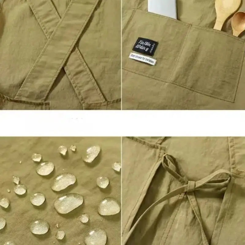 Breathable Cotton Kitchen Apron – Home & Restaurant Use