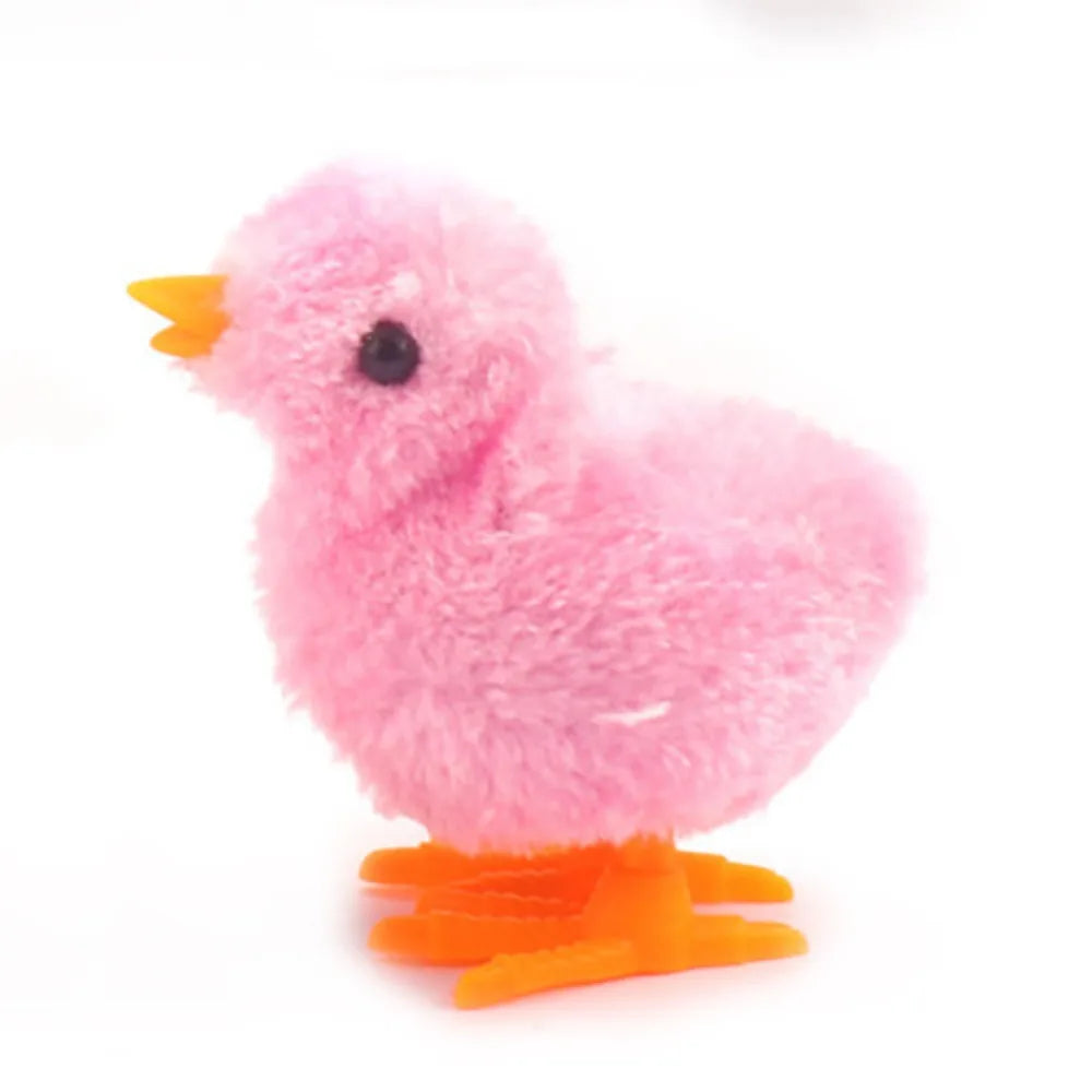 Wind-Up Easter Chick Toy – Plush Hopping Chick Decoration