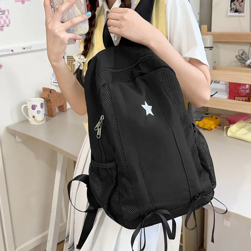 Nixie Nylon Backpack – Lightweight Large Capacity Waterproof Bag