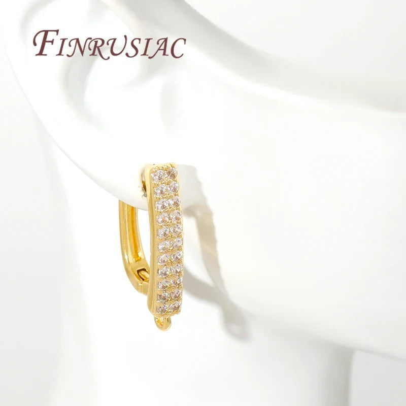 Gold-Plated Brass Earring Hooks & Clasps | DIY Jewelry Findings