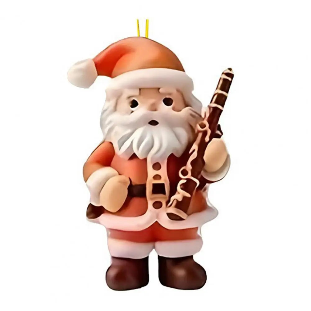 Santa Claus Musical Acrylic Christmas Tree Ornament