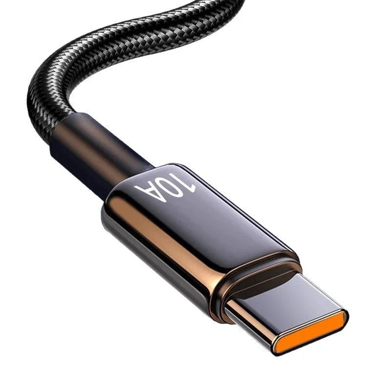 240W USB-A to USB-C Braided Fast Charging Cable 1–3M