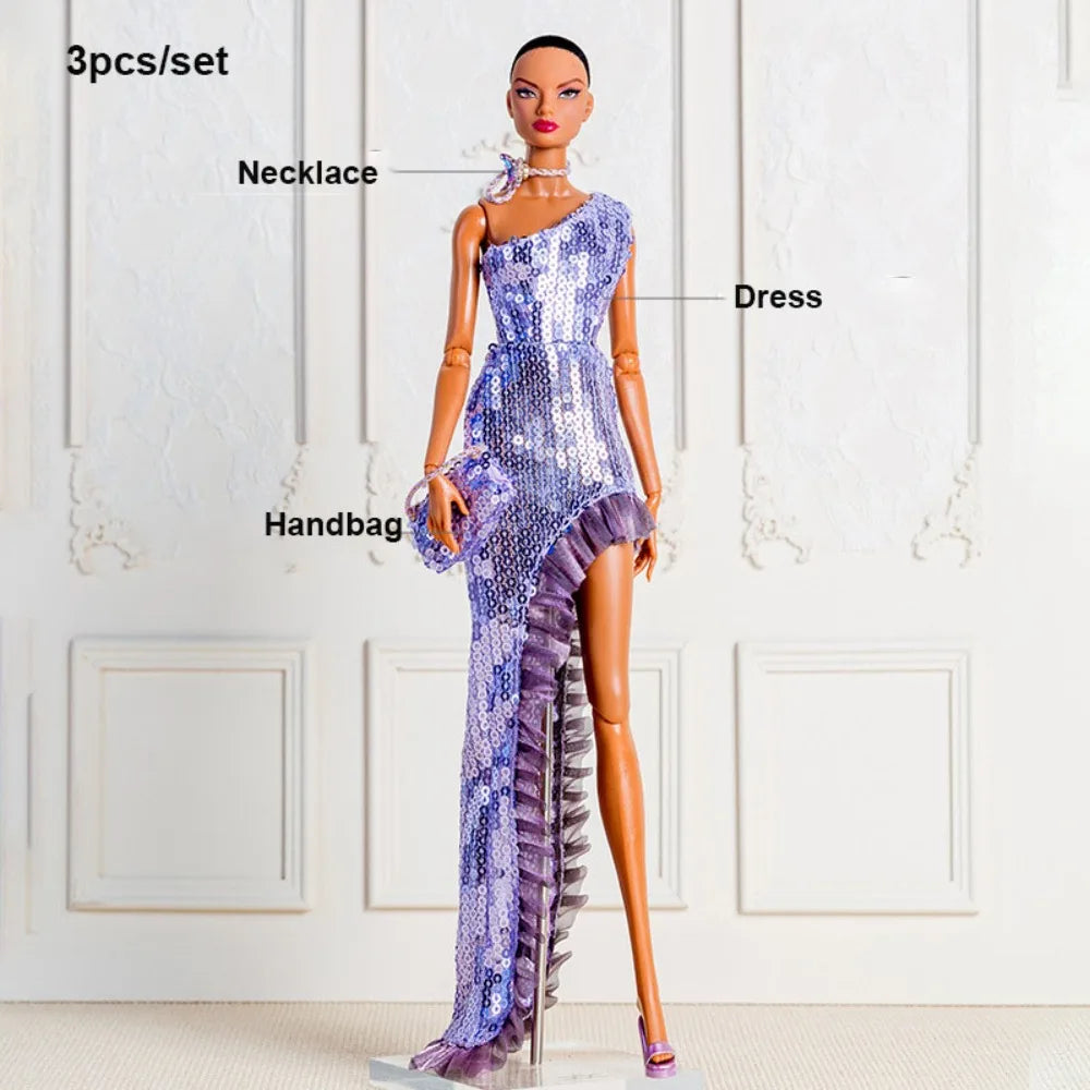 Supermodel Doll Clothes Set with Shoes – 10 Styles, 30–32cm