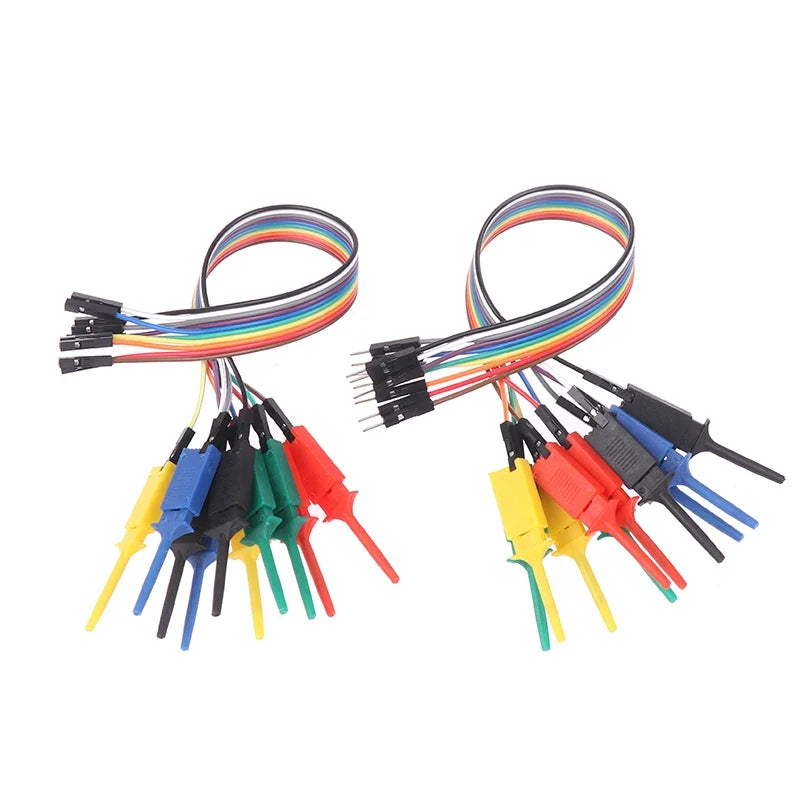 20cm Test Hook Clip Logic Analyzer Probe Cable Clamp Kit