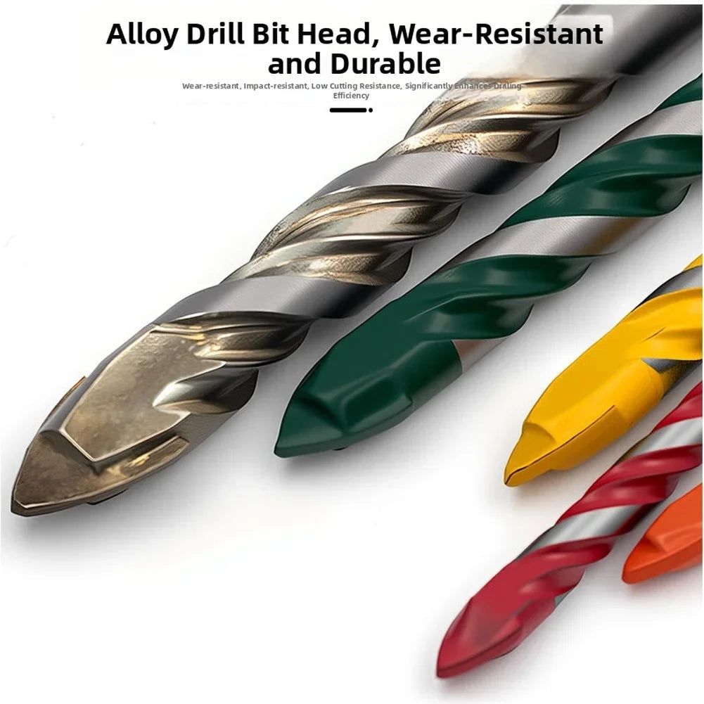 5-Pc Alloy Triangle Drill Bit Set – Tile, Concrete & Brick