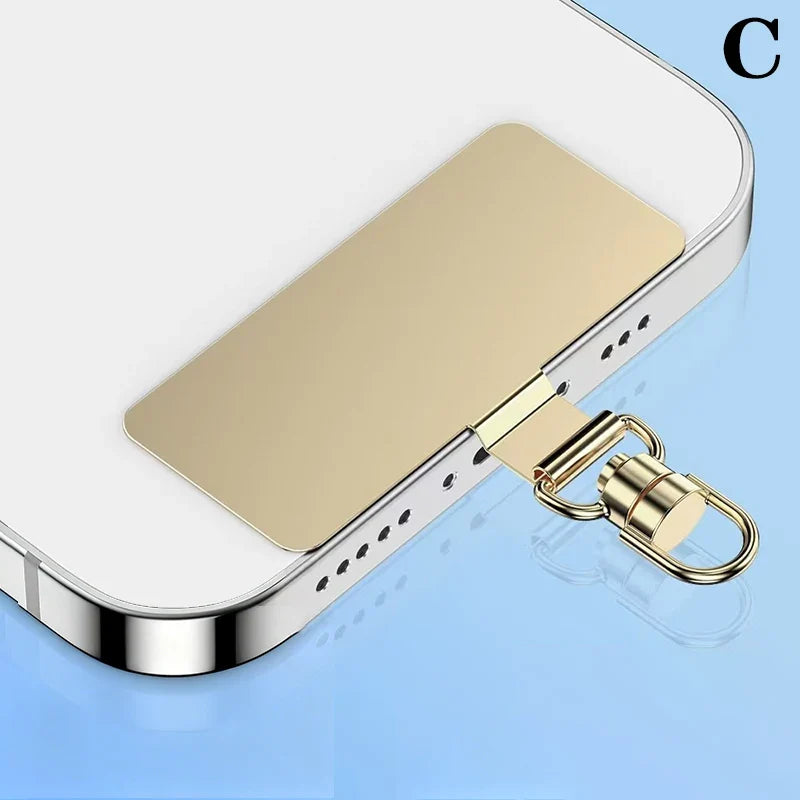 Steel Phone Lanyard Clip Gasket Patch – 360° Metal Strap
