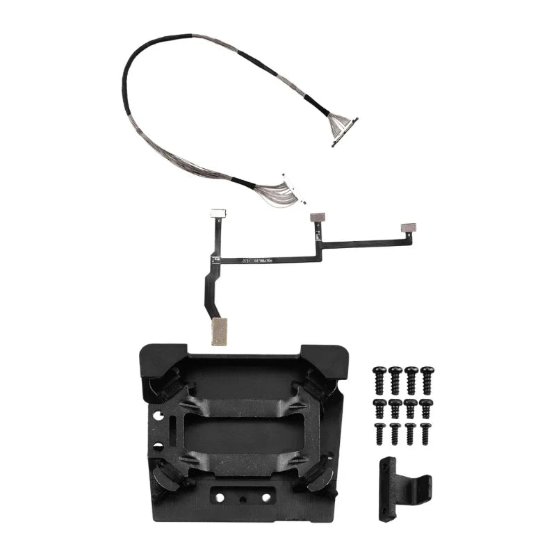 Drone Gimbal Damping Plate ABS & Metal Mount with Cable & Screw