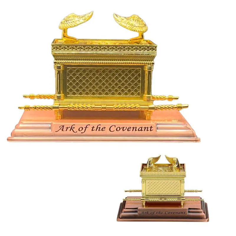 Mini Golden Ark of the Covenant Statue | Religious Home Decor