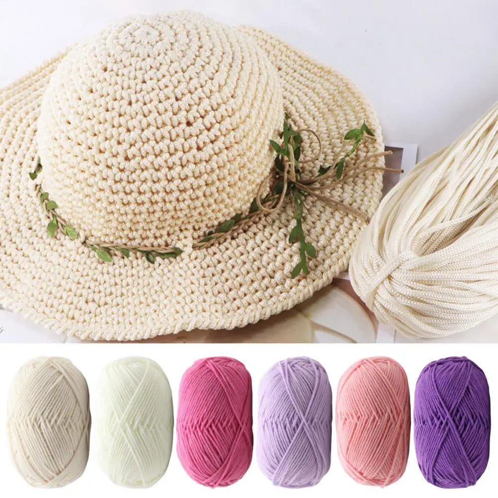 4-Ply Milk Cotton Yarn – Ultra Soft Crochet & Knitting Wool
