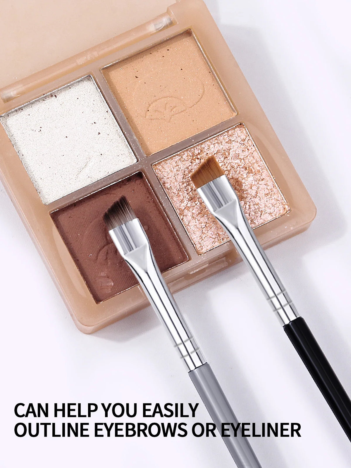 12PCS Ultra-Fine Eyeliner & Eyebrow Brush Set for Precision