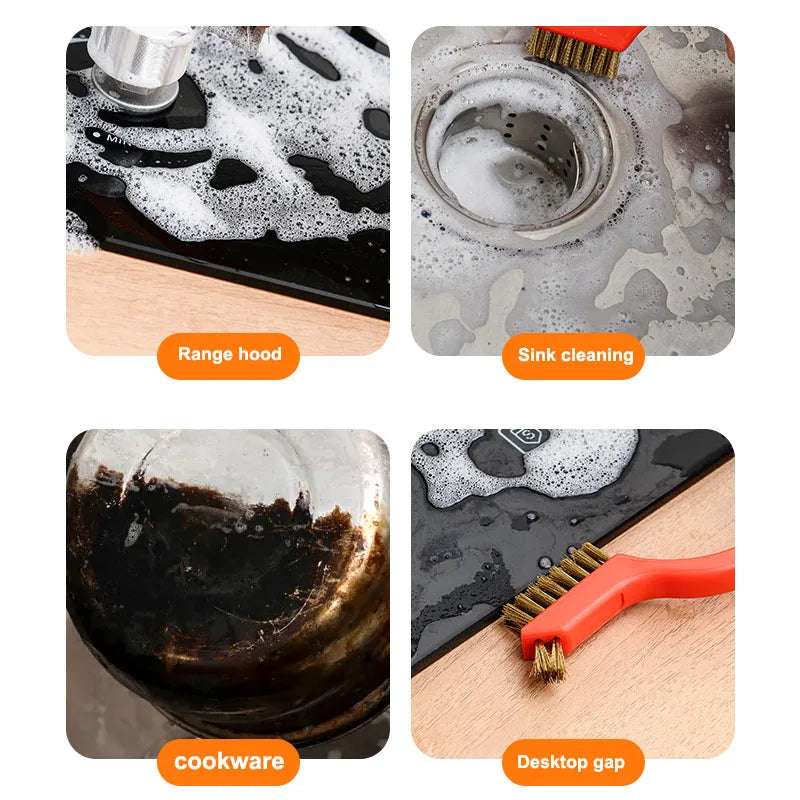 7" Stainless Steel & Brass Wire Brush Set – 3-Piece Cleaning Kit