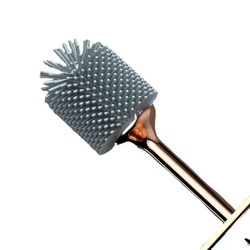 Wall Mounted Toilet Brush Set – No Drill, Long Handle, Quick Dry